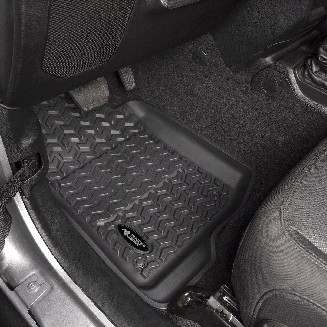 Product of Rugged Ridge 12987.44 Black Thermoplastic Floor Liner