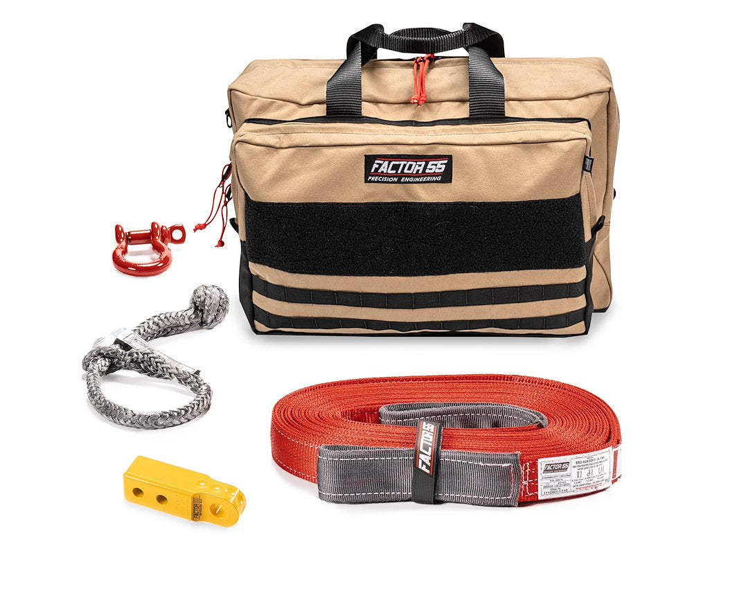 Factor 55 00485-03-Large Vehicle Recovery Kit||00485-03 Owyhee Kit - Tan Large - Yellow.Jpg||85||fac0048503lar||1713504