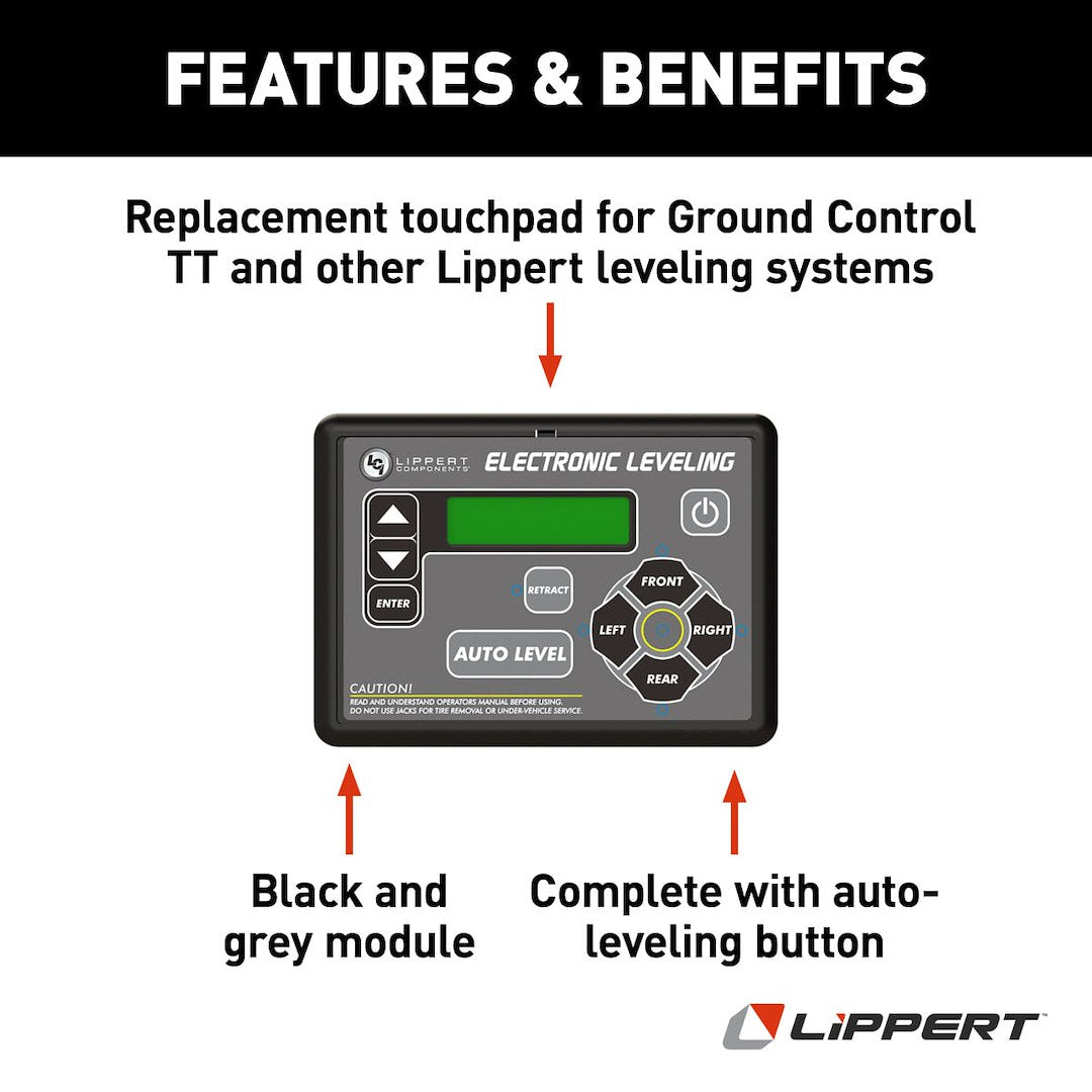 Product of Lippert Components 421484 Leveling System Touchpad