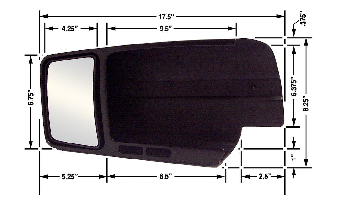 Product of Cipa Usa 11801 Exterior Towing Mirror