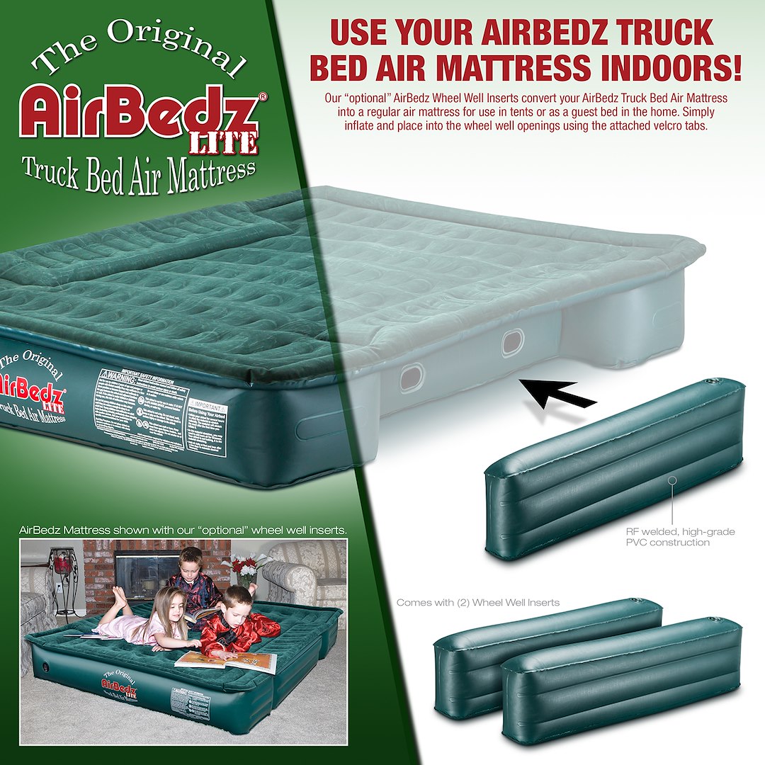 Airbedz By Pittman Outdoors Ppi-Pvac5 Truck Bed Air Mattress Wheel Well Insert||main Airbedz_200 Series Side Insert 1500x1500.Jpg||88||abzppipvac5||1526936