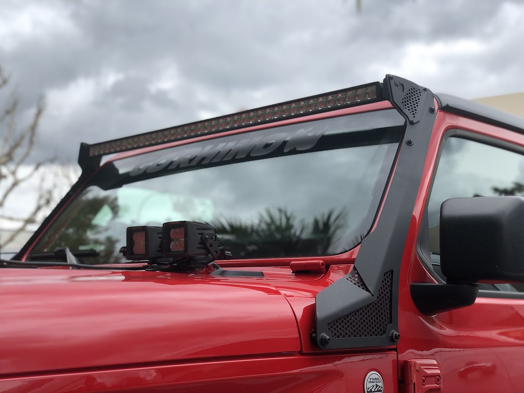 Go Rhino 730500t Light Bar Mounting Kit||gr_Windshield_730500t_Jl-Jt_007.Jpg||87||g26730500t||1318383