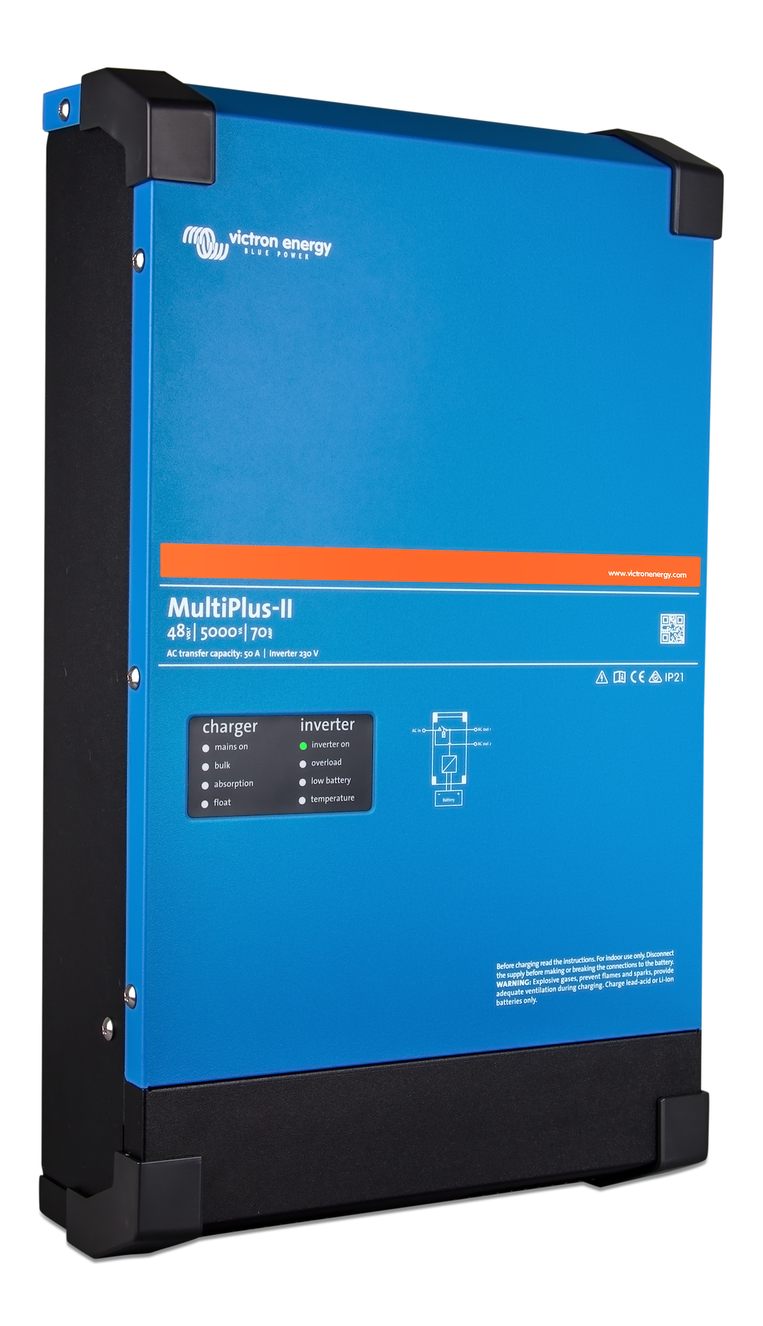 Product of Victron Energy Pmp482505110 Power Inverter/ Battery Charger