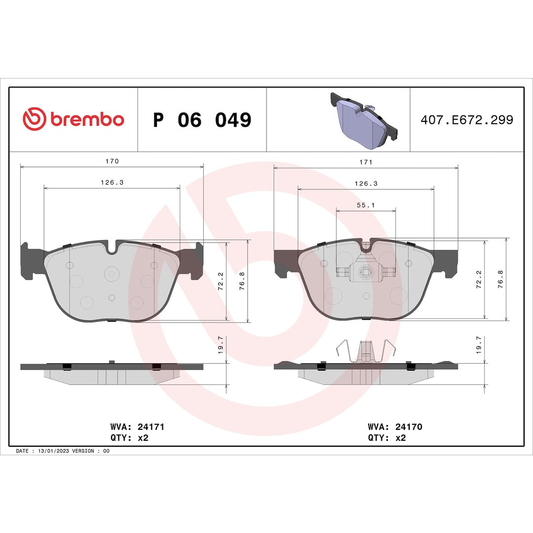 Brembo P06049 Brake Pad||p06049_Drw.Jpg||88||brmp06049||1754693