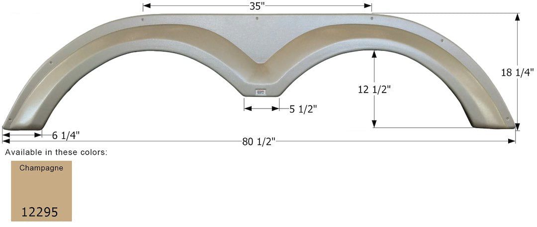 Product of Icon 12295 Fender Skirt