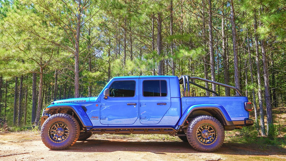 Fab Fours Jtsr20-1 Headache Rack||jeep_Jt_Blue_Side_Outside.Jpg||87||f66jtsr201||902602