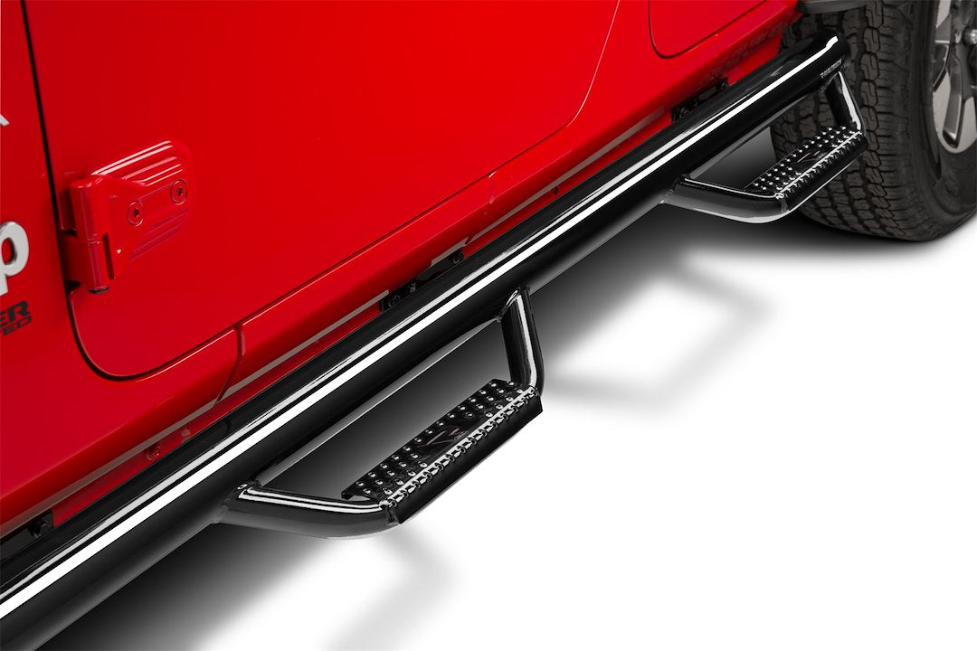 Product of N-Fab J1866-GB W2W Series Nerf Bar With Drop Down Steps