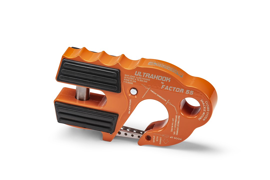 Factor 55 00250-07 Winch Clevis Hook||00250-07_Ultrahook_Orange.Jpg||85||fac0025007||1713362