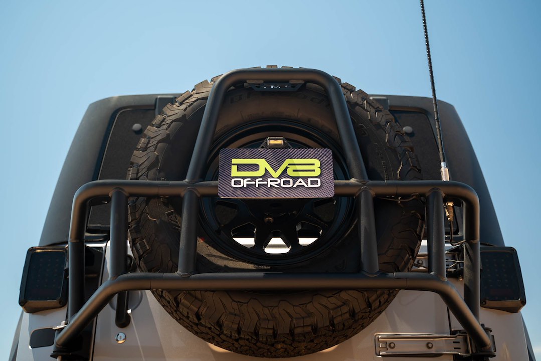 Dv8 Offroad Tcjk-14 Spare Tire Carrier||jeep-Wrangler-Jk-Body-Mounted-Tire-Carrier-Installed-6.Jpg||95||dv8tcjk14||1976684