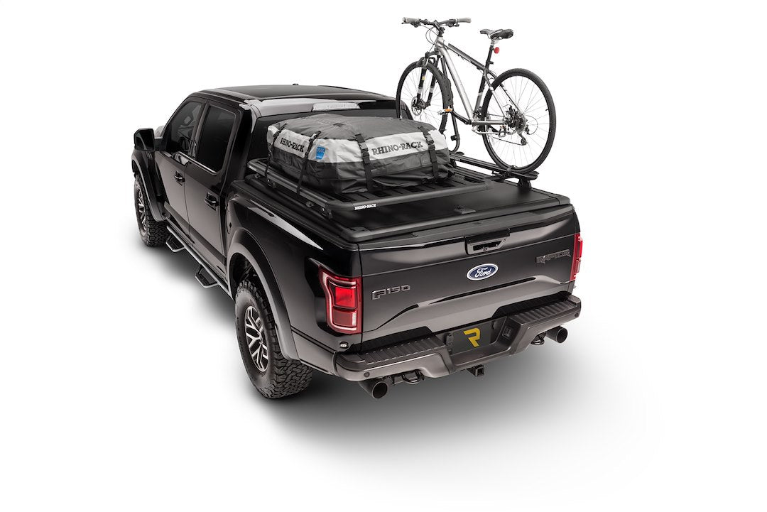 Product of N-Fab F1585CC-TX Cab Length Nerf Bar With Drop Down Steps