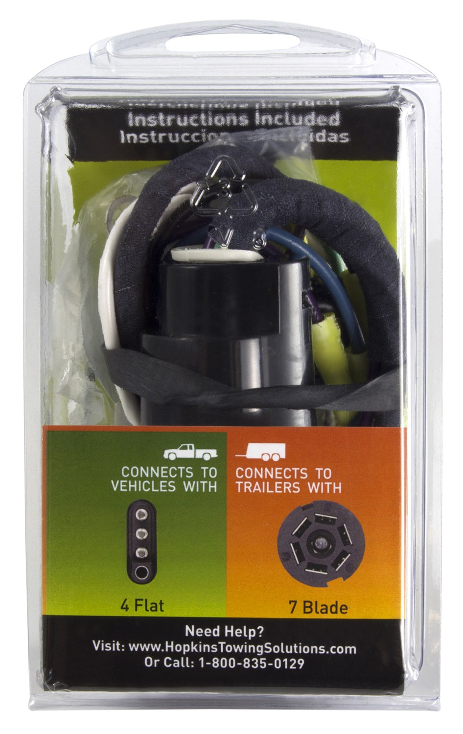 Hopkins Mfg 47205 Trailer Wiring Connector Adapter||||90||h2247205||2021735