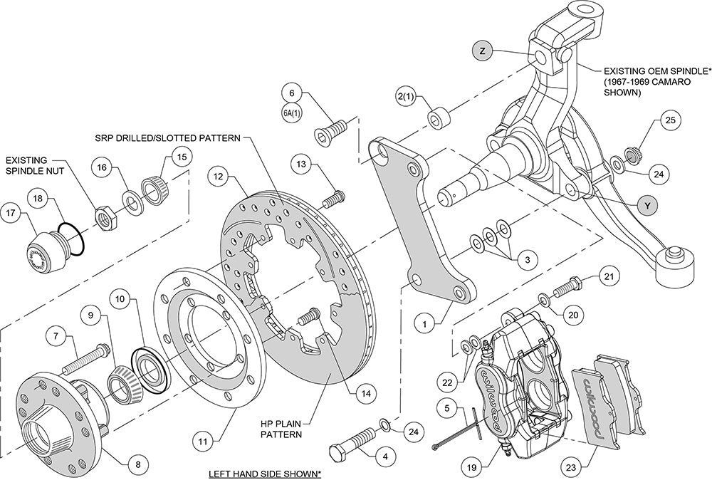 Product of Wilwood Brakes 140-7675-Dr Brake Conversion Kit