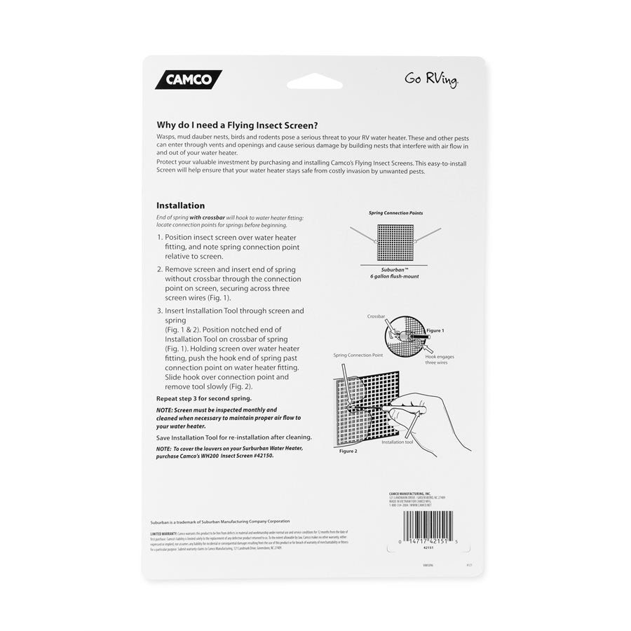 Camco 42151 Bug Screen - Rv Appliance||42151_8.Jpg||93||c1w42151||892818