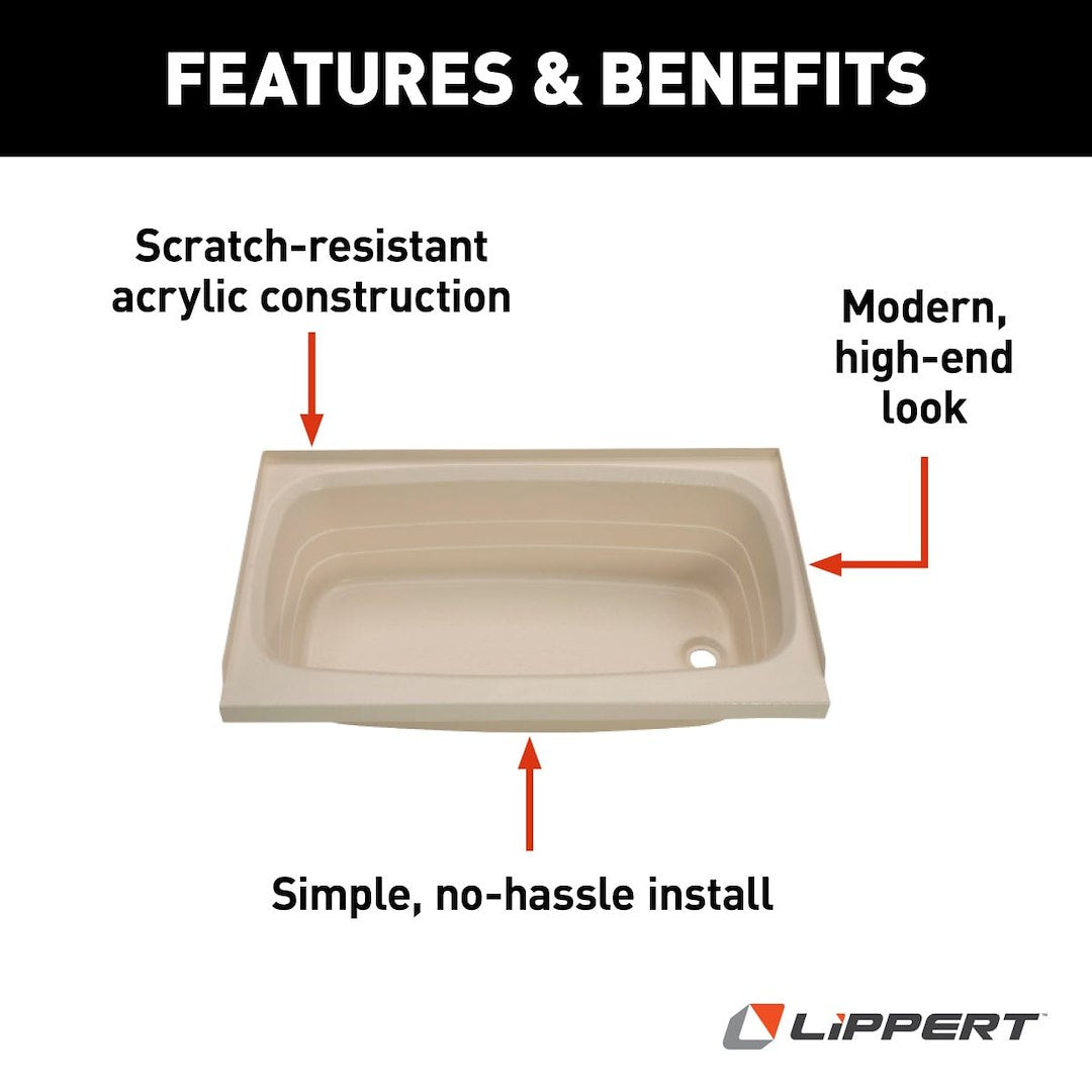 Lippert Components 209392 Bathtub||209392_3.Jpg||88||m6v209392||1000929