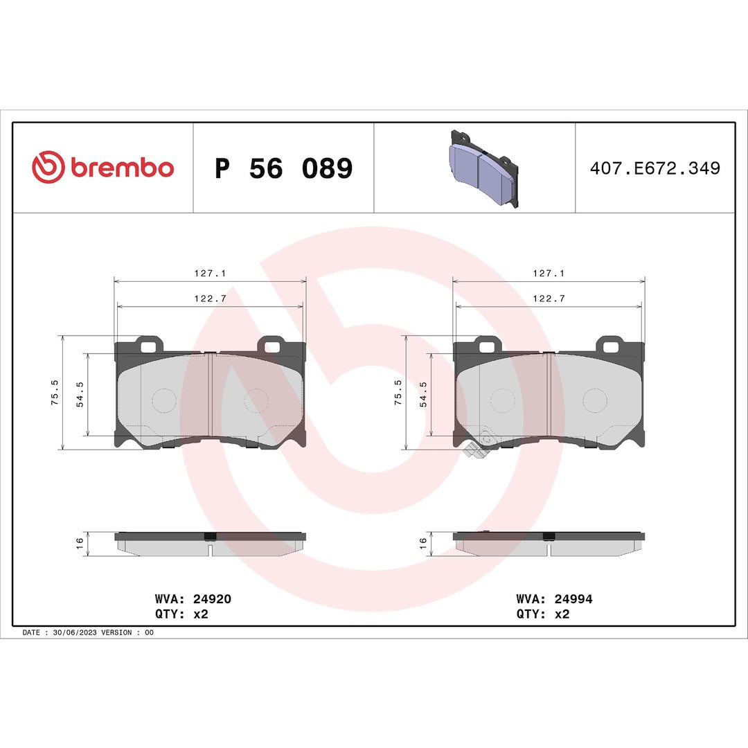 Brembo P56089 Brake Pad||p56089_Drw.Jpg||88||brmp56089||1753799