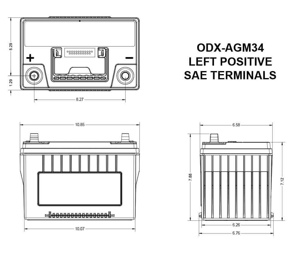 Product of Odyssey Battery Odx-Agm34 Battery