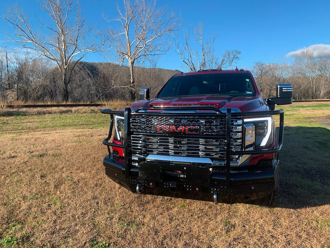 Product of Tough Country Products TFR2524G-W Traditional Steel Gloss Powder Coated Bumper