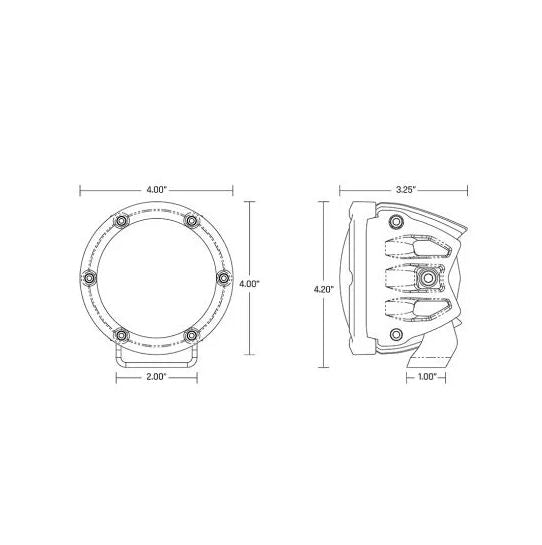 Rigid Lighting 36123 Driving/ Fog Light||36123_2.Jpg||87||r2g36123||1026632