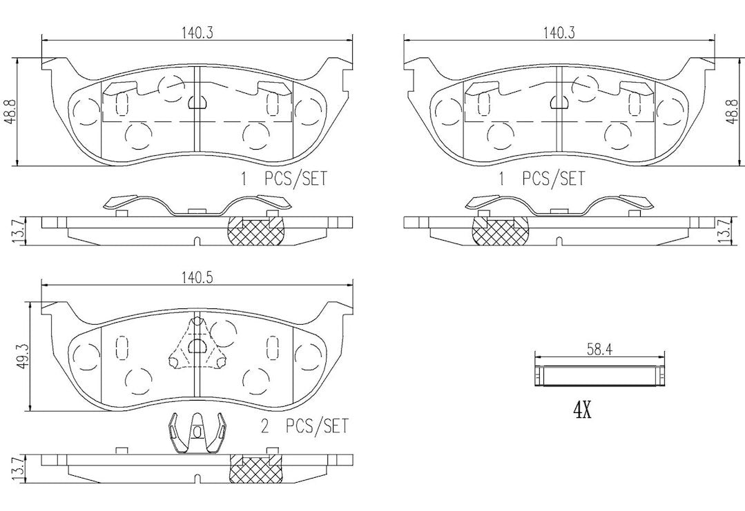 Brembo P37013n Brake Pad||p37013n_R.Jpg||86||brmp37013n||2091715