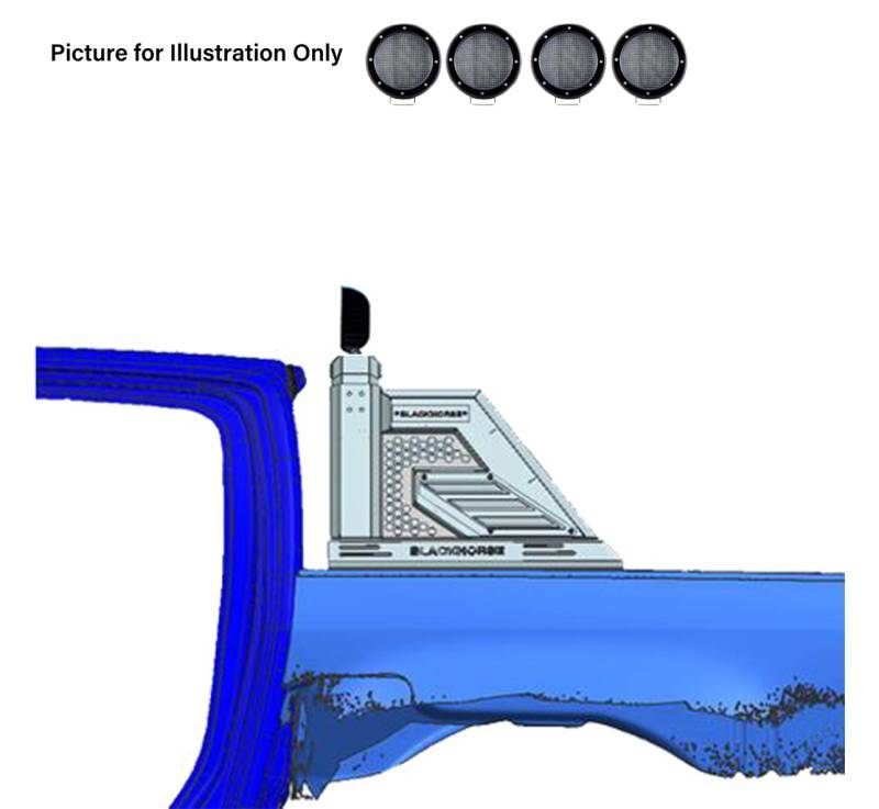 Product of Black Horse Offroad AR2-07B-PLFB  Truck Bed Bar