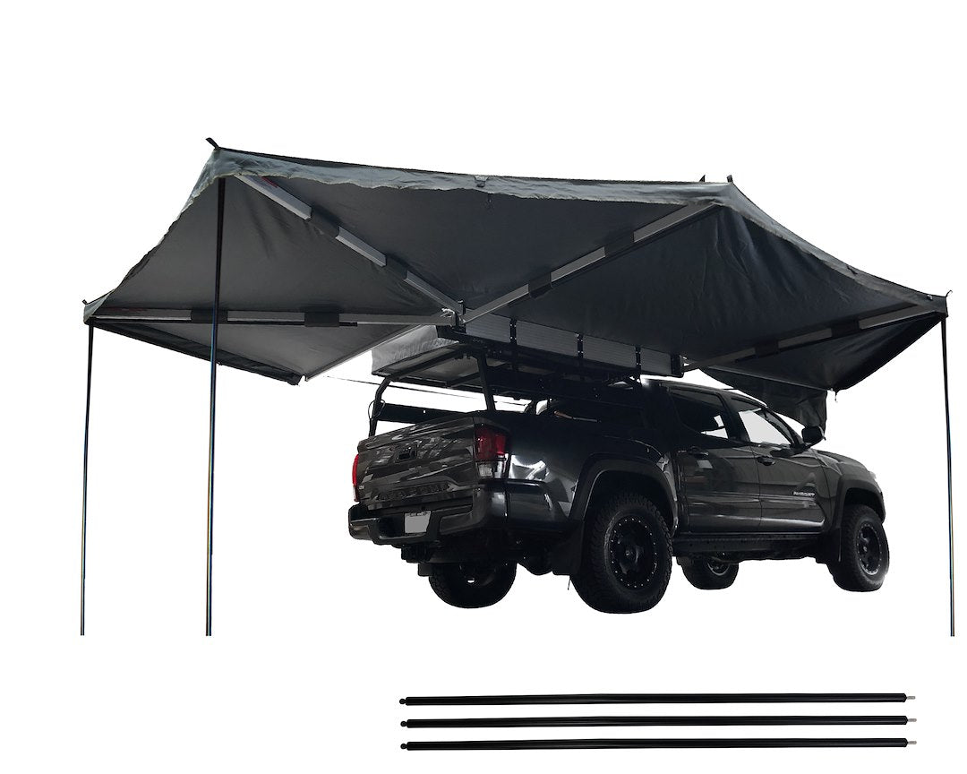 Product of Overland Vehicle Systems 18079909 SUV/Pickup Overlanding Manual Awning, Black Solid