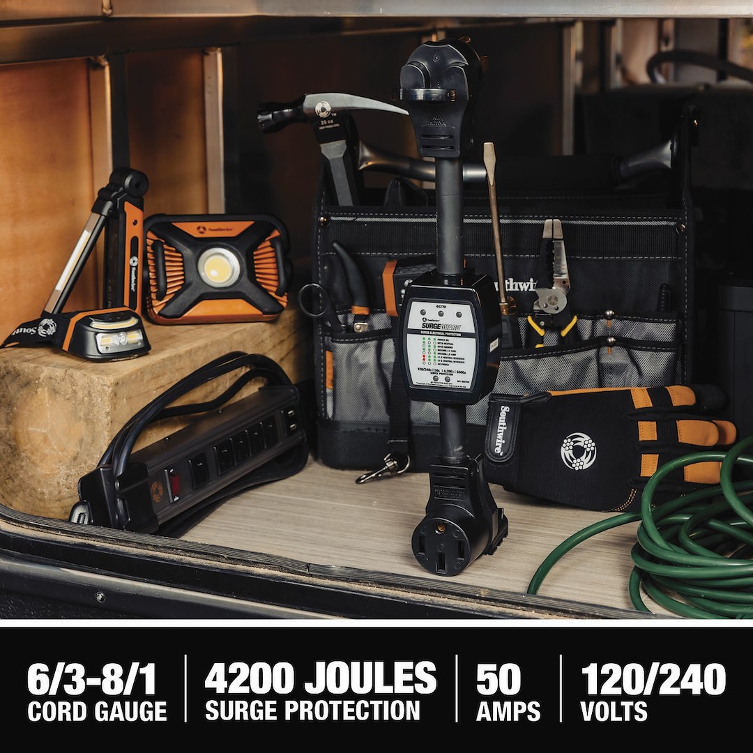 Product of SouthWire Corp. 44270 120/ 240 Volt 50 Amp Surge Protector