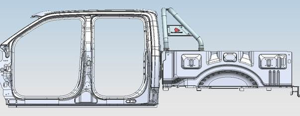 Product of Black Horse Offroad RB015BK Tubular Powder Coated Steel Truck Bed Bar