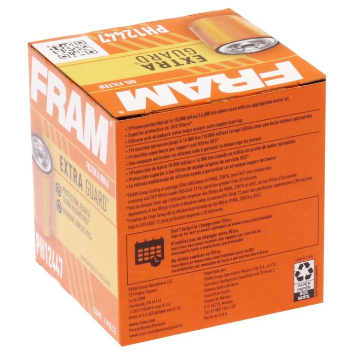 Product of Fram Filter PH12447 EXTRA GUARD ® Spin-On Oil Filter