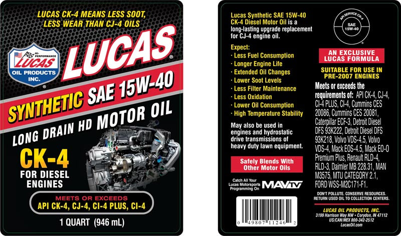 Product of Lucas Oil 11246 Oil