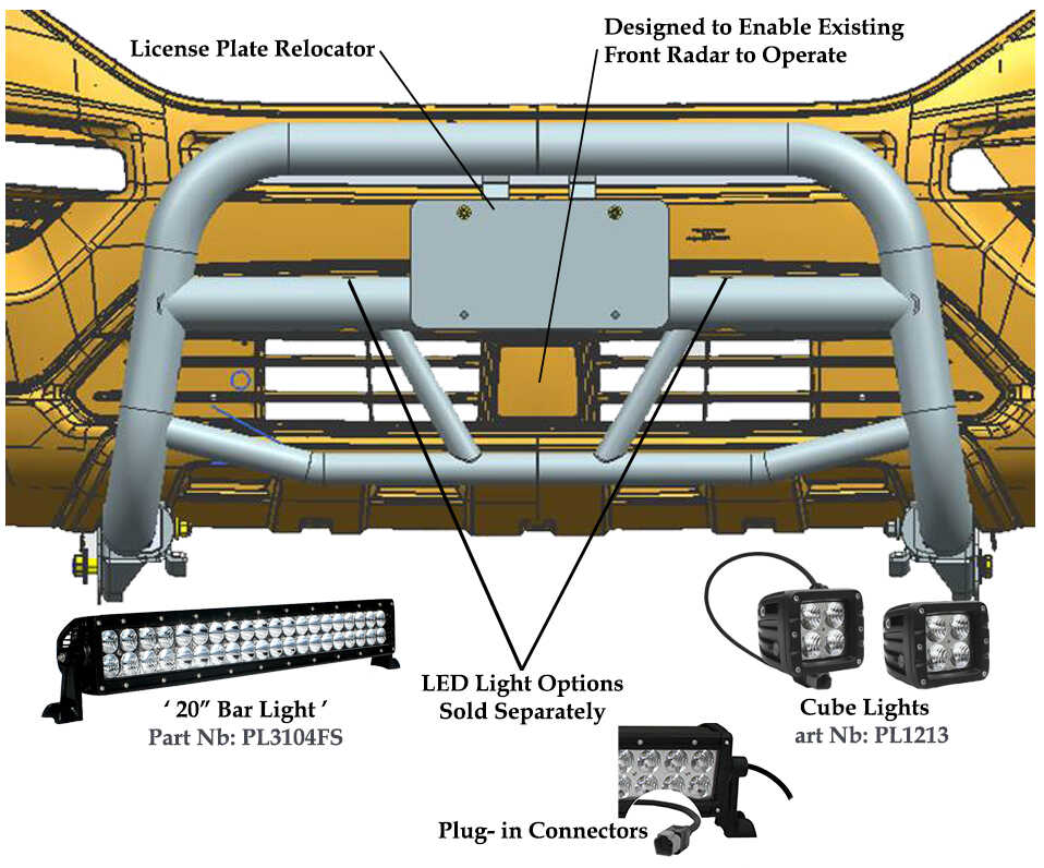 Product of Black Horse Offroad MBT-MF712 Bull Bar  with skid plate