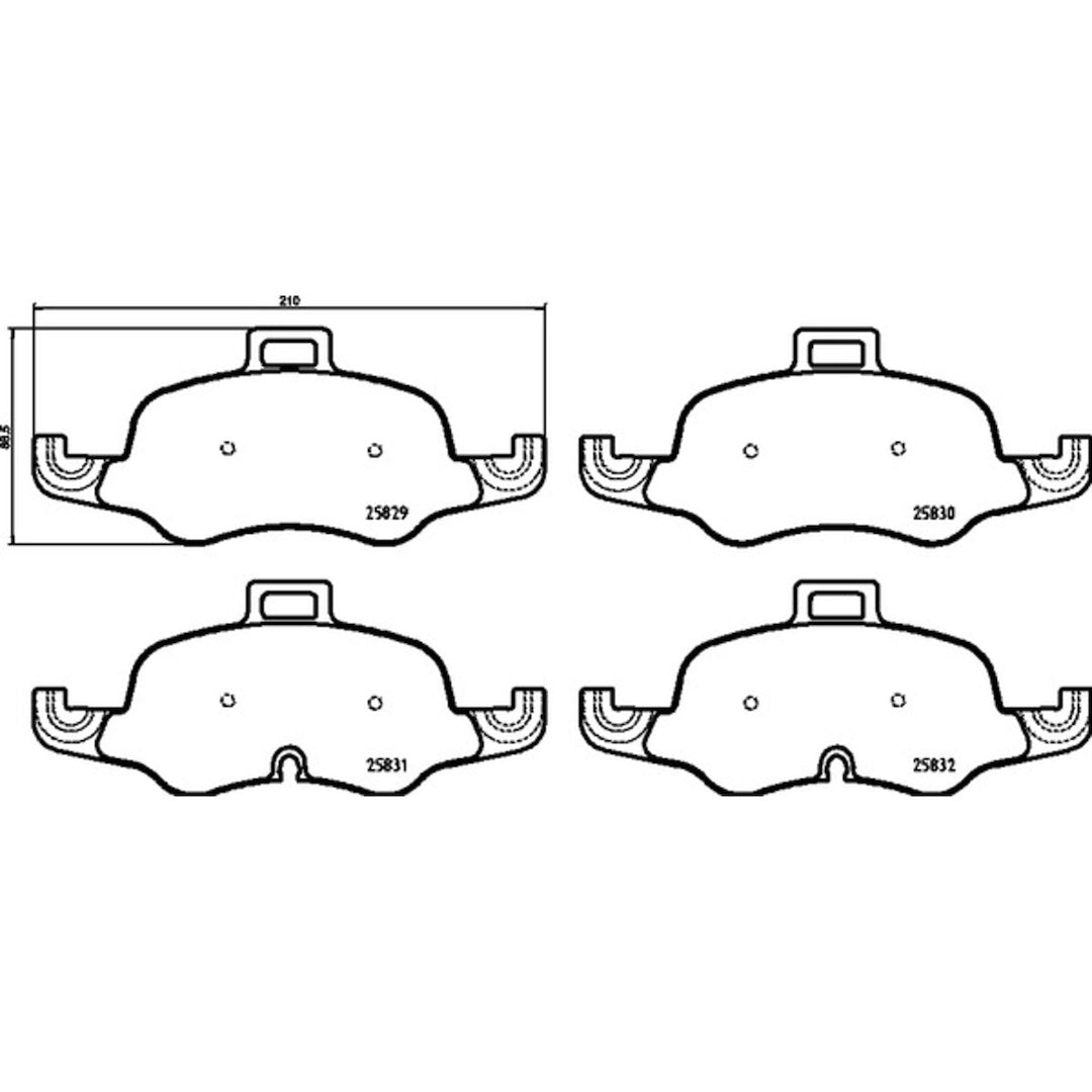 Brembo P85160x Brake Pad||p85160x_Drw.Jpg||88||brmp85160x||1755107