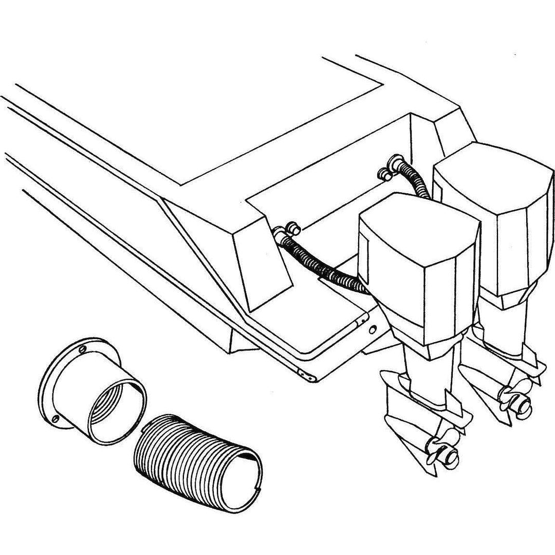 T-H Marine Rf-2-Dp Outboard Motor Control Cable Flange||rf-2-Dp_3.Jpg||88||t9trf2dp||1318564
