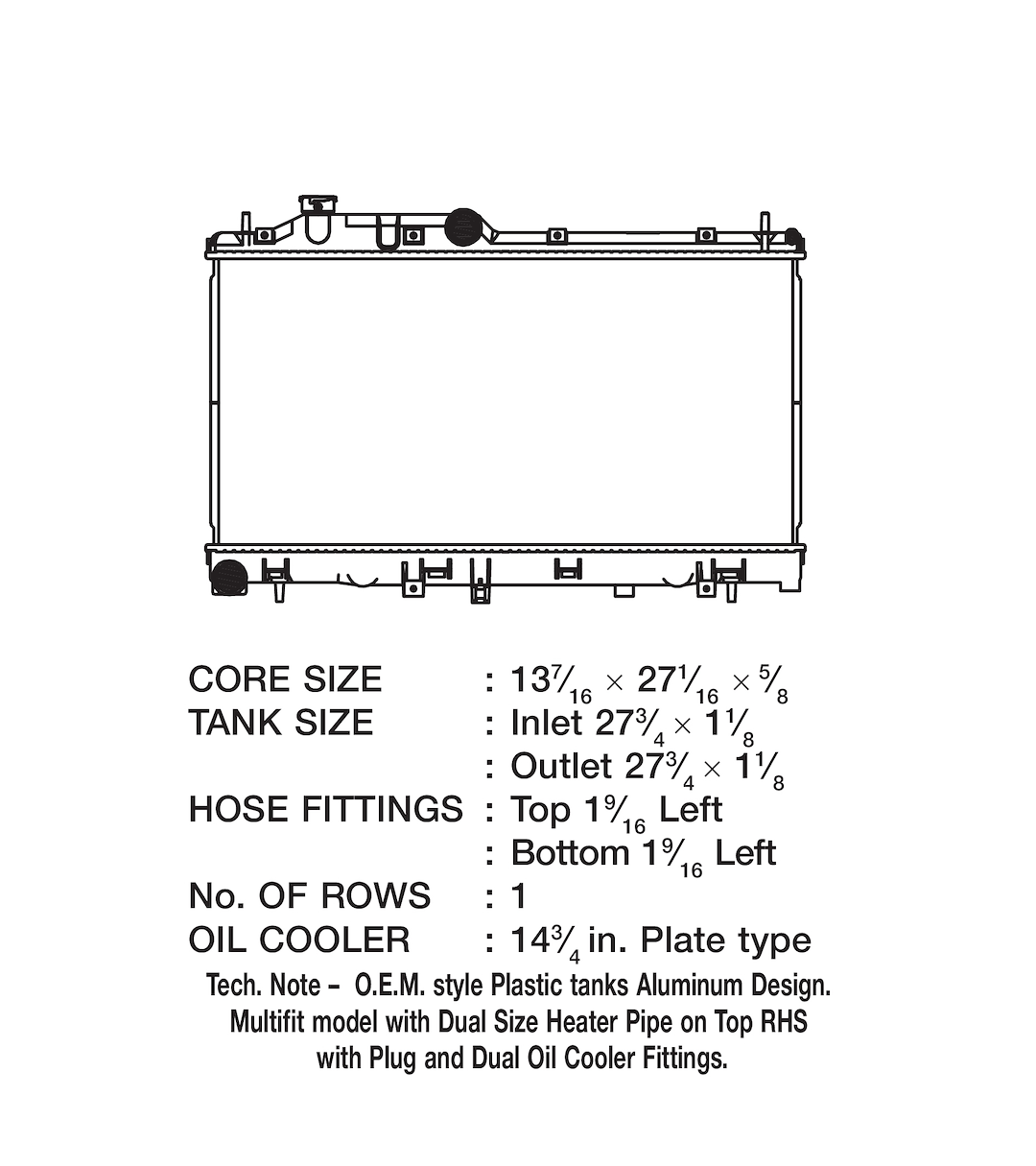 Product of Csf 3515 Radiator
