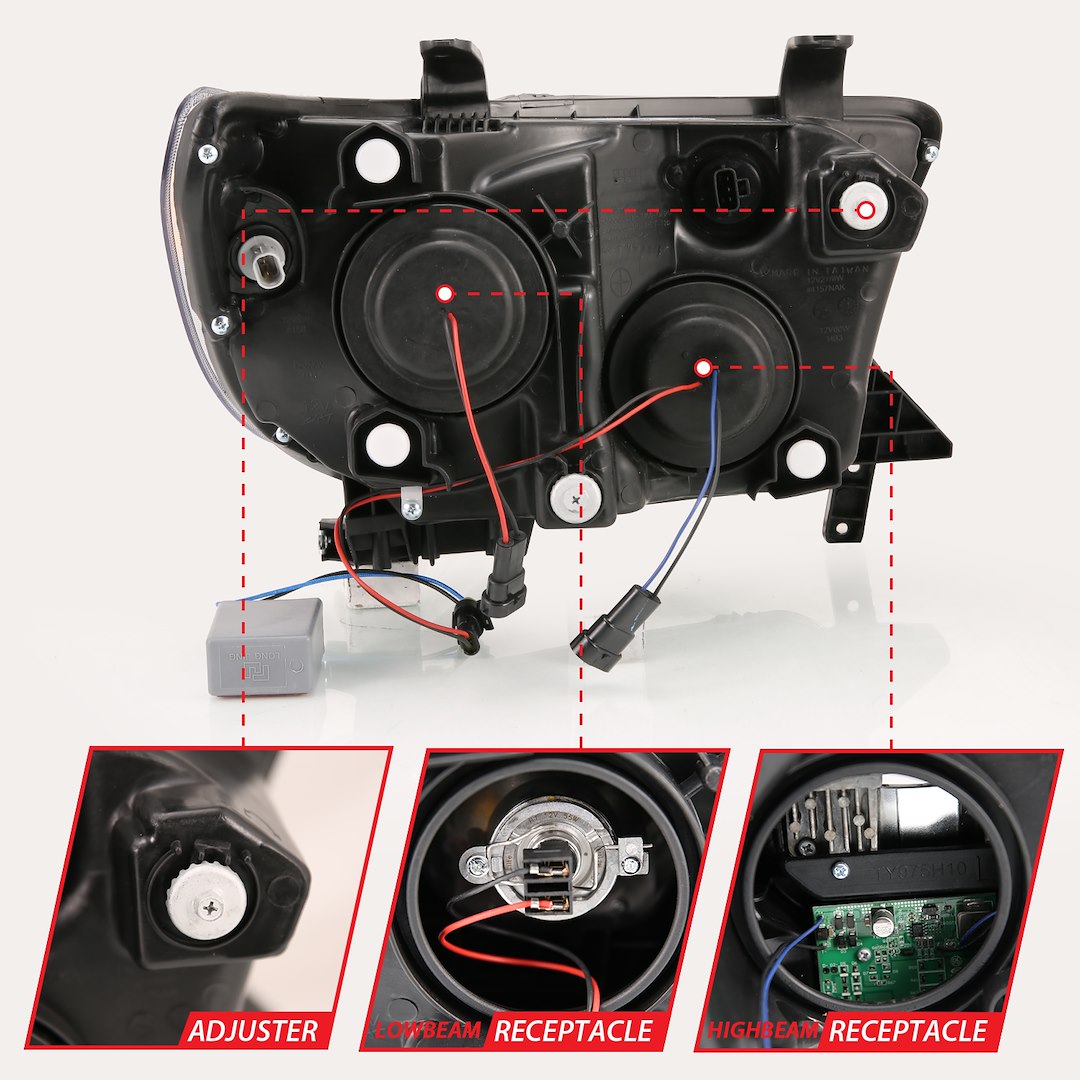 Anzo Usa 111447 Headlight Assembly||||88||a1r111447||2001962