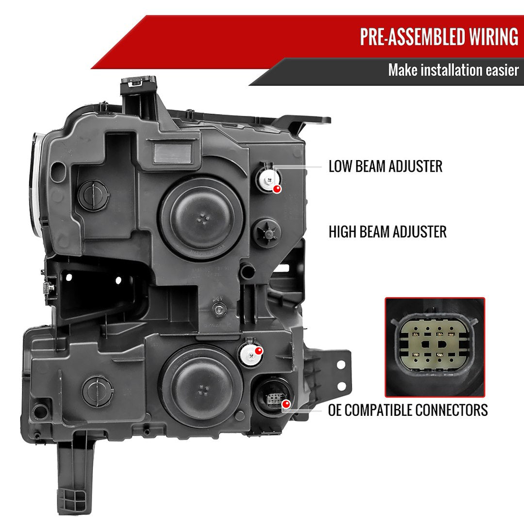 Product of Spec-D Tuning 2lhe-Siv1915sm-G3-Rs Headlight Assembly