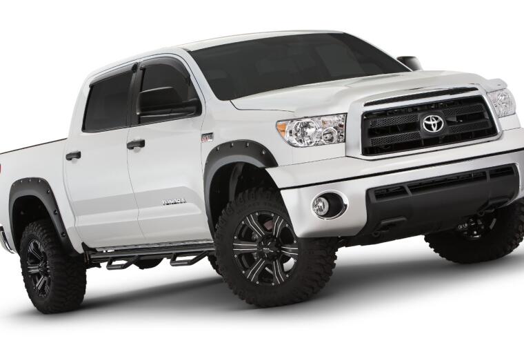 Product of Bushwacker 30911-02 Pocket Style/ Exposed Fasteners Black Fender Flare - Set Of 4