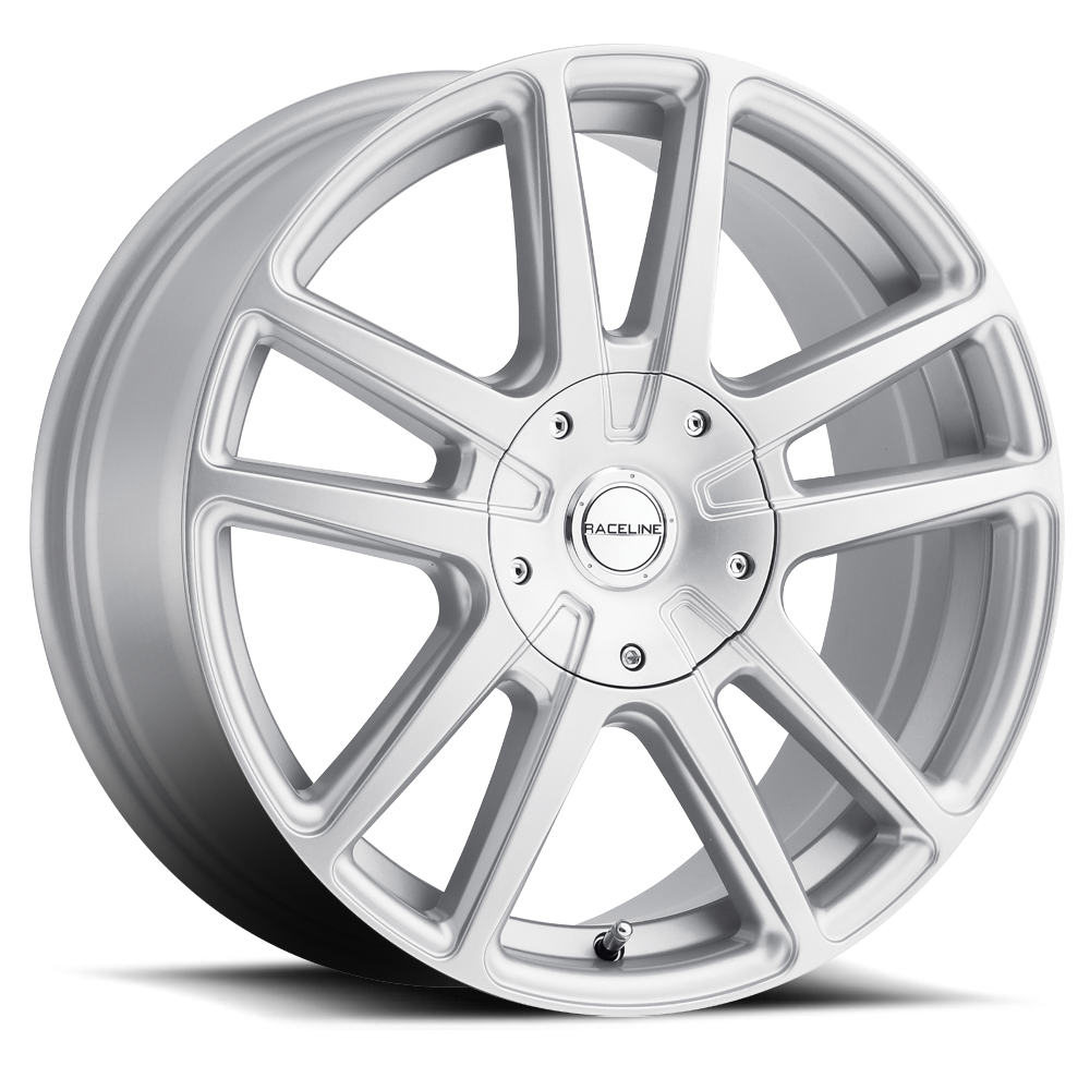 Product of Raceline 18x8 Silver Wheel - 5x4.50 Bolt Pattern