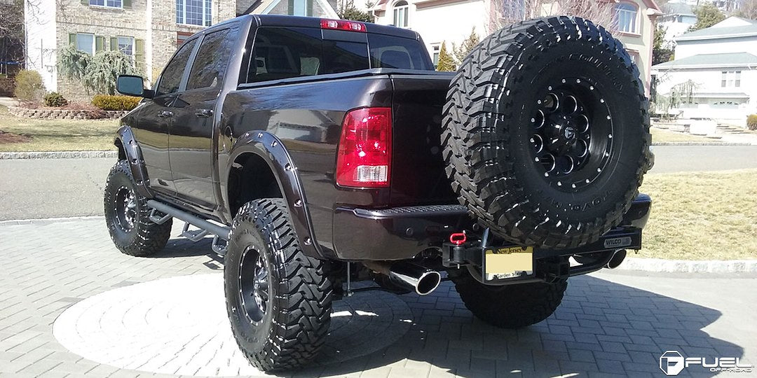 Product of Fuel Off Road 15x8 Black With Natural Accents Wheel - 5x4.75 Bolt Pattern