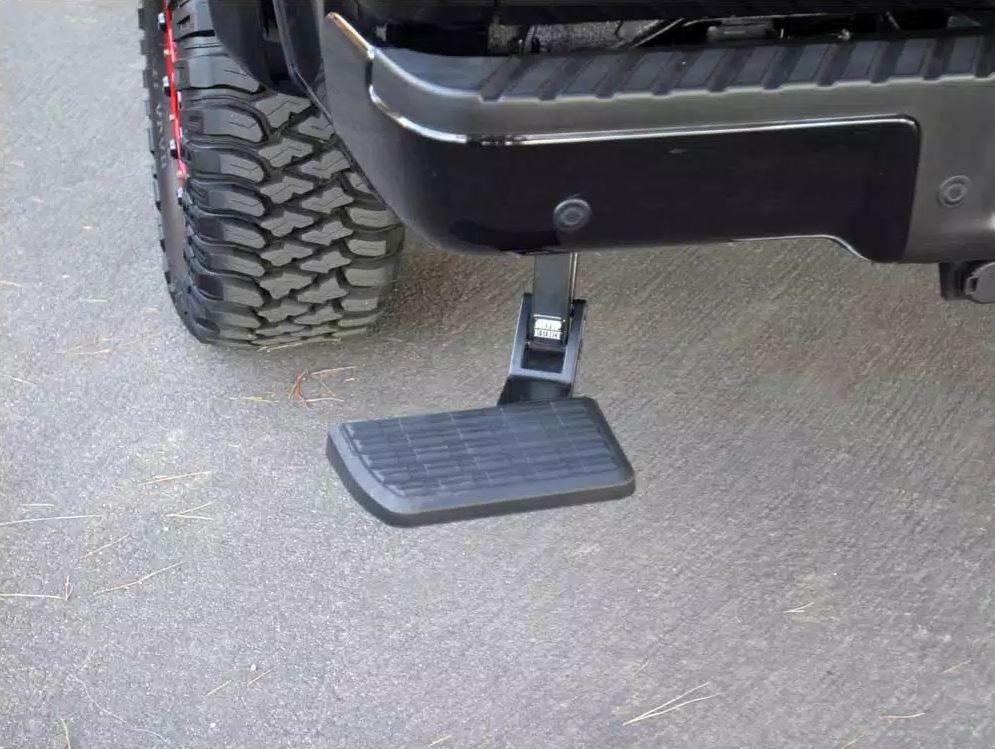 Product of Amp Research 75309-01A Black Powder Coated Aluminum Truck Step