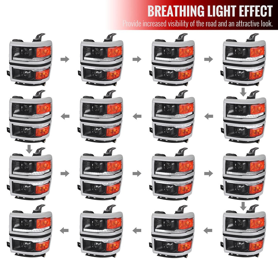 Spec-D Tuning 2lhp-Siv14jm-C-Sq-Rs Headlight Assembly||2lhp-Siv14jm-C-Sq-Rs_2.Jpg||87||sdtv14jmcsqrs||1563928