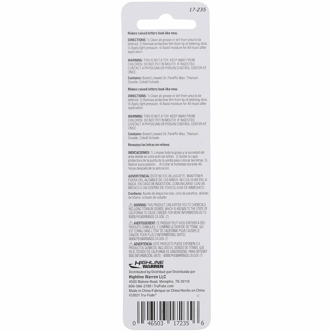Tru Flate 17-235 Tire Marker||17-235_2.Jpg||87||t2f17235||2245784