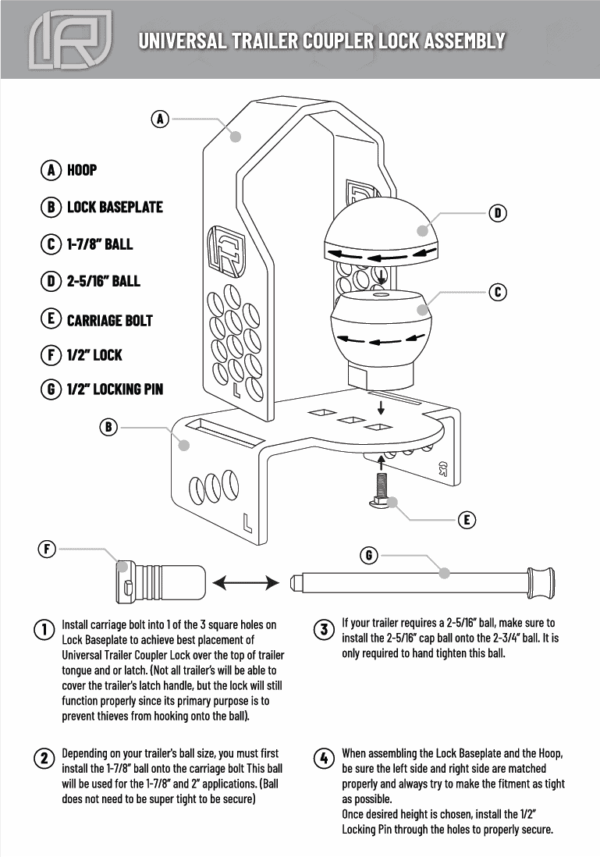 Infiniterule 61118-Bx Trailer Hitch Lock||61118-Bx_6.Png||91||inf61118bx||2254472
