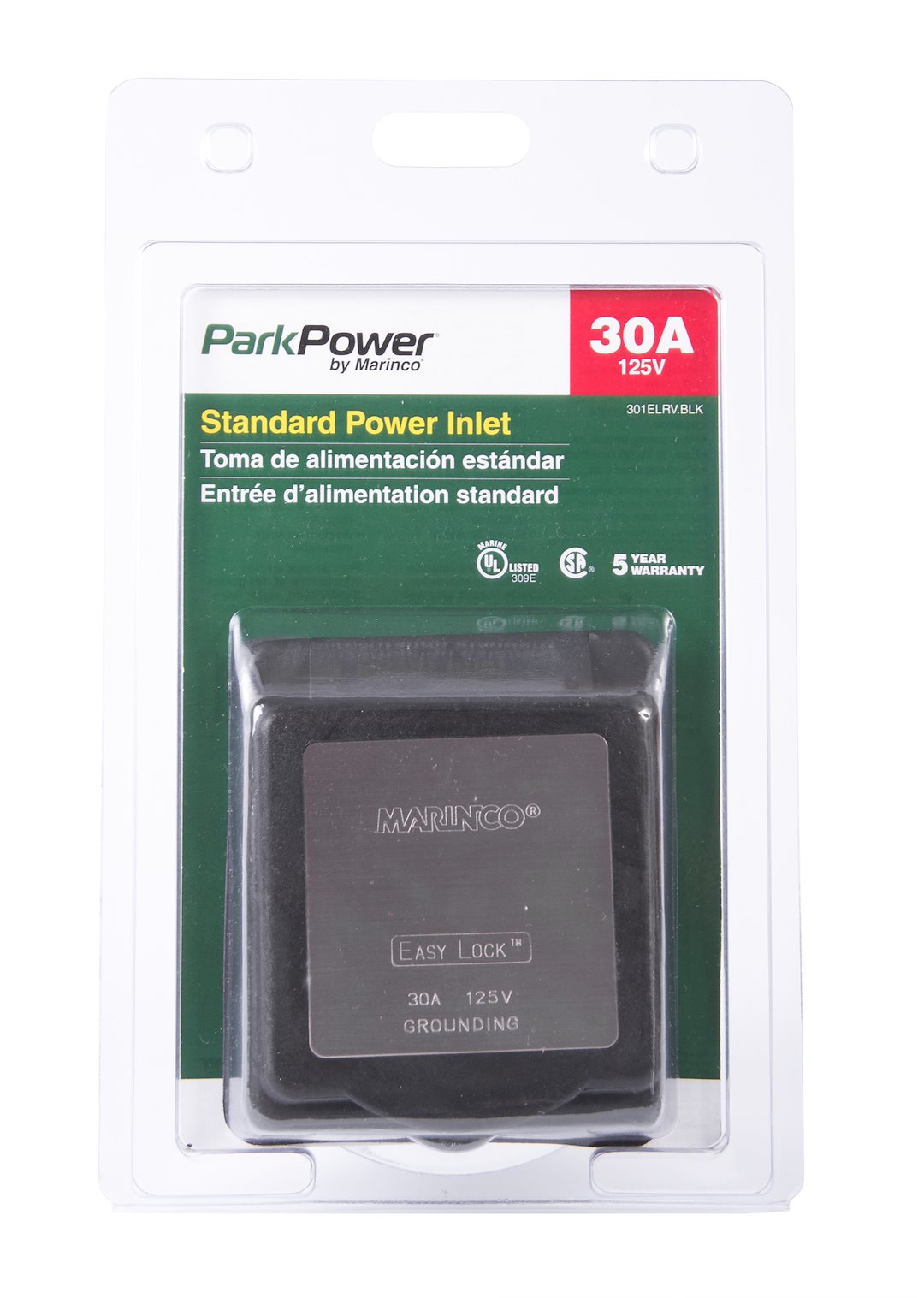 Product of Marinco 301elrv.Blk Receptacle