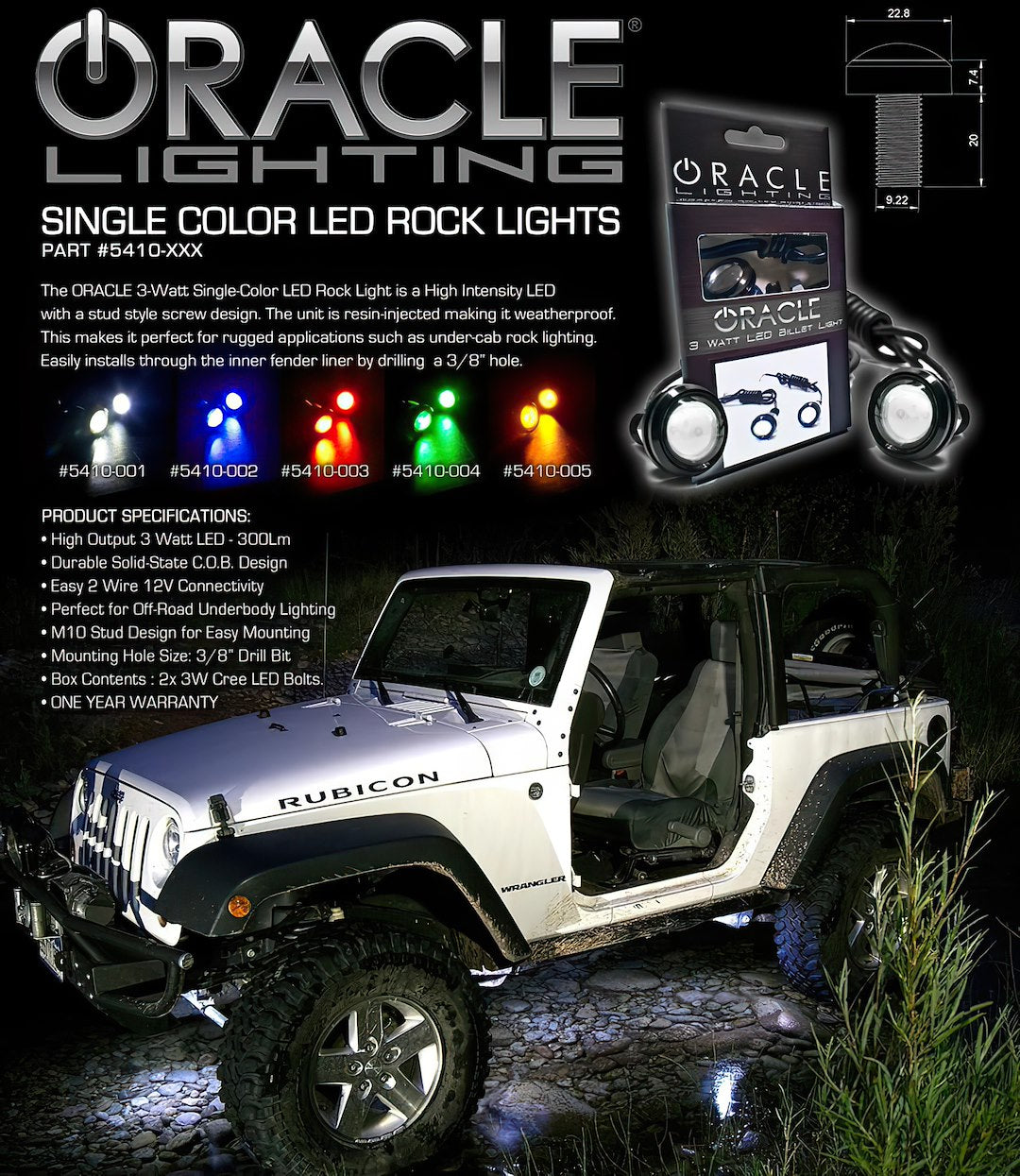 Product of Oracle Lighting 5410-001 Underbody Light Kit - Led