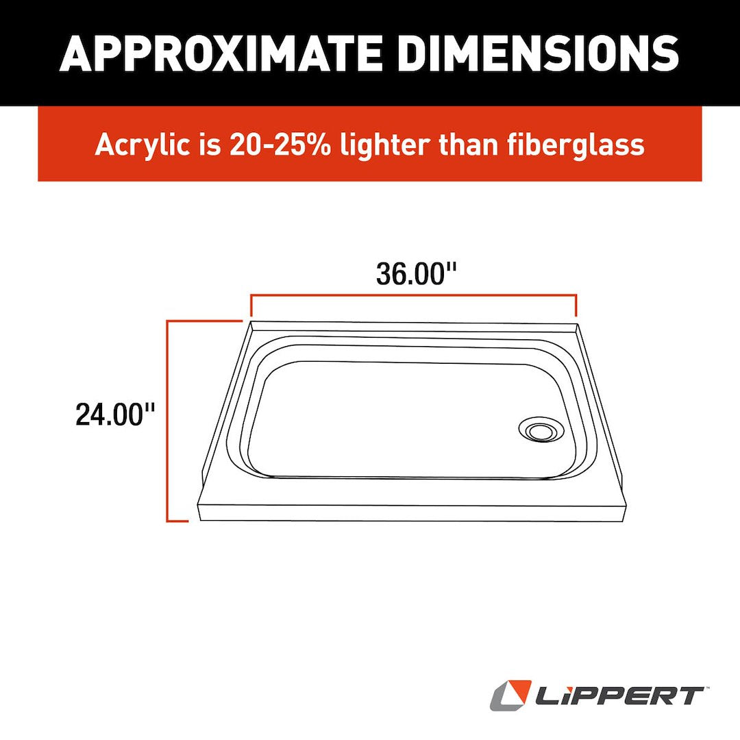 Lippert Components 210375 Shower Pan||210375_2.Jpg||87||m6v210375||1282579