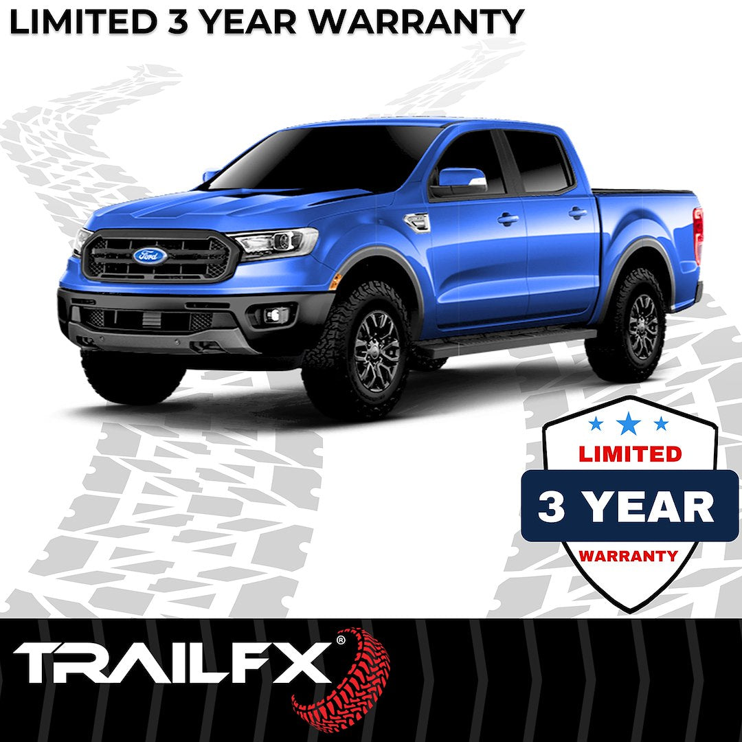 Product of TrailFX A4020B TFX 4" Trapezoid Side Steps Nerf Bar With Surface Steps