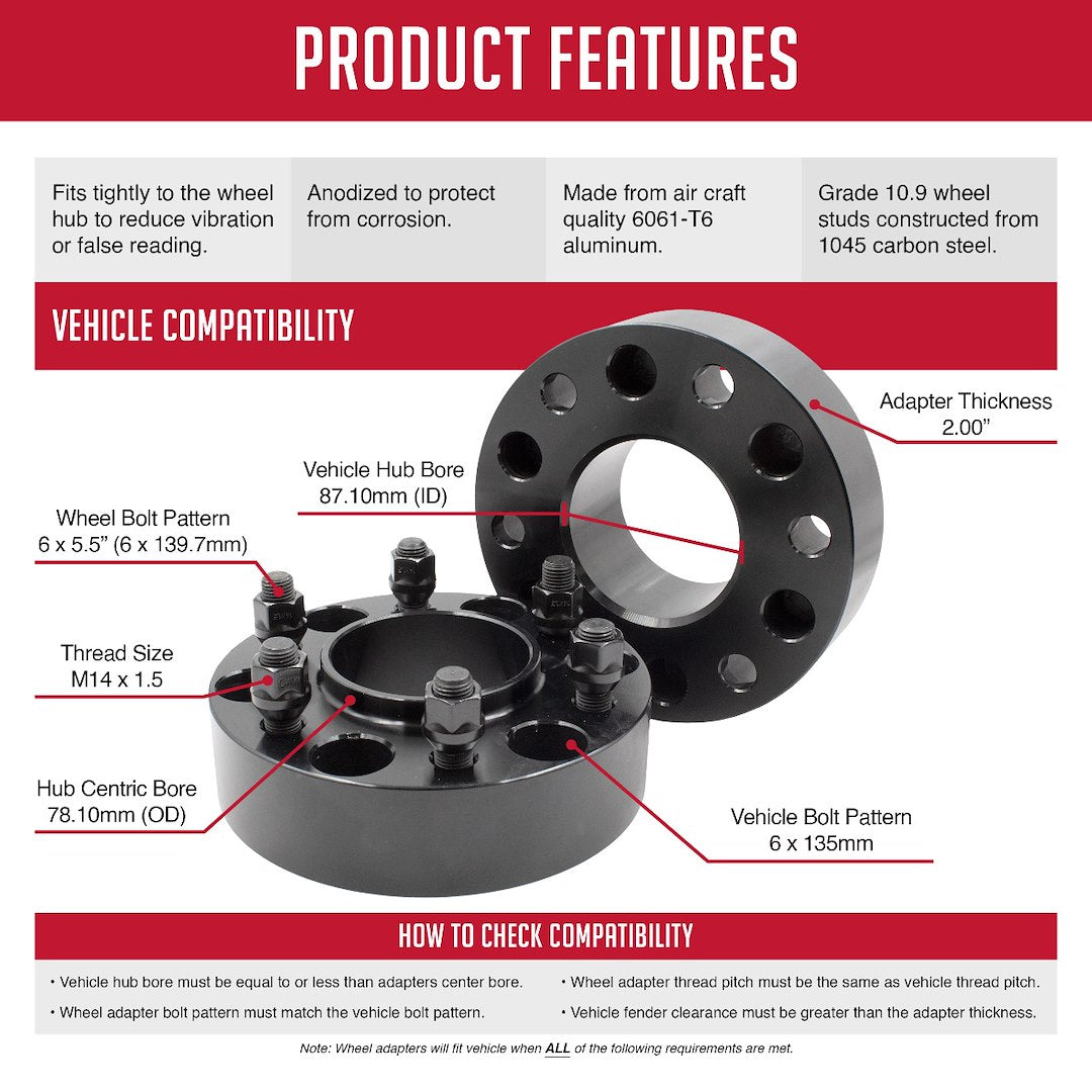 Coyote Wheel Accessories 6135-6550h-E Wheel Adapter||6135-6550h-E_Features_3.Jpg||89||rev61356550he||1118749