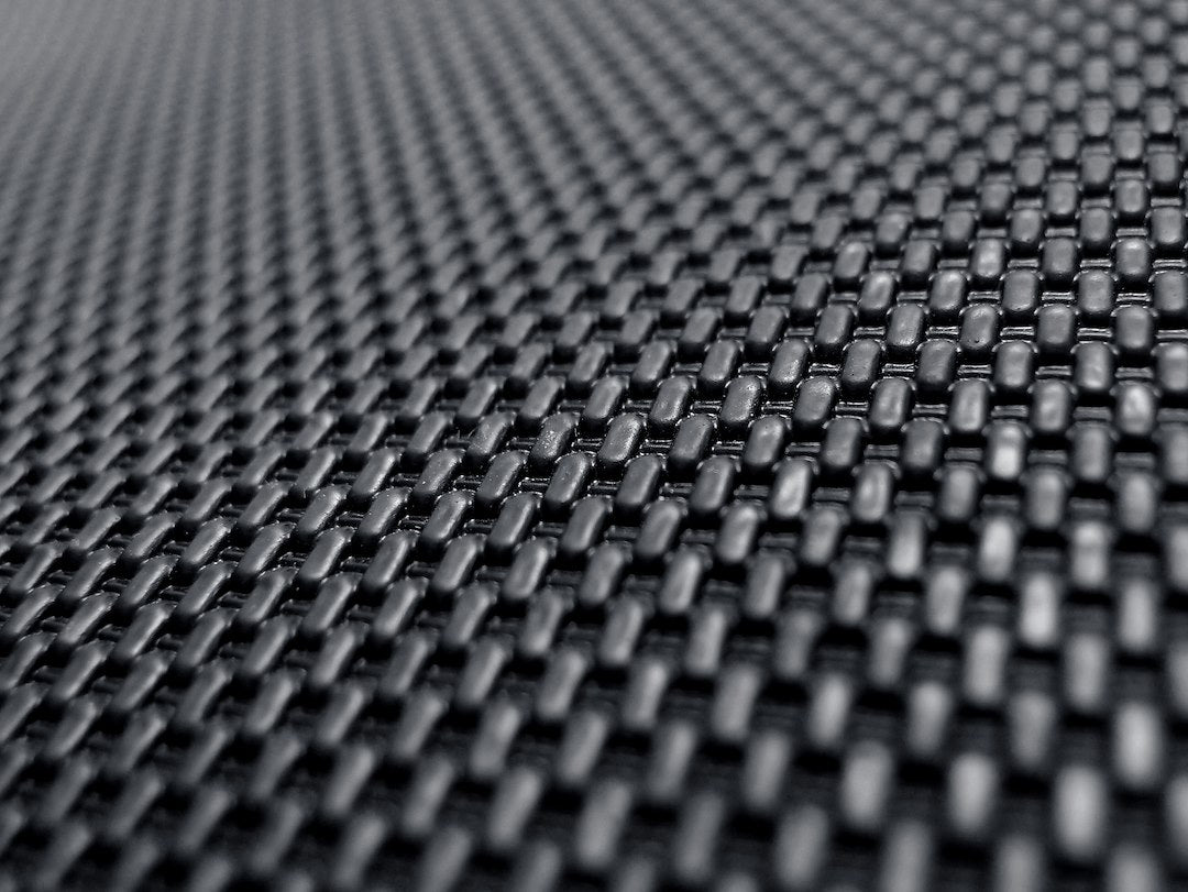 Product of 3D Mats M1DG0071309 Black Thermoplastic Rubber Of Carbon Fiber Texture Back Of 2nd Row Seat Cargo Area Liner