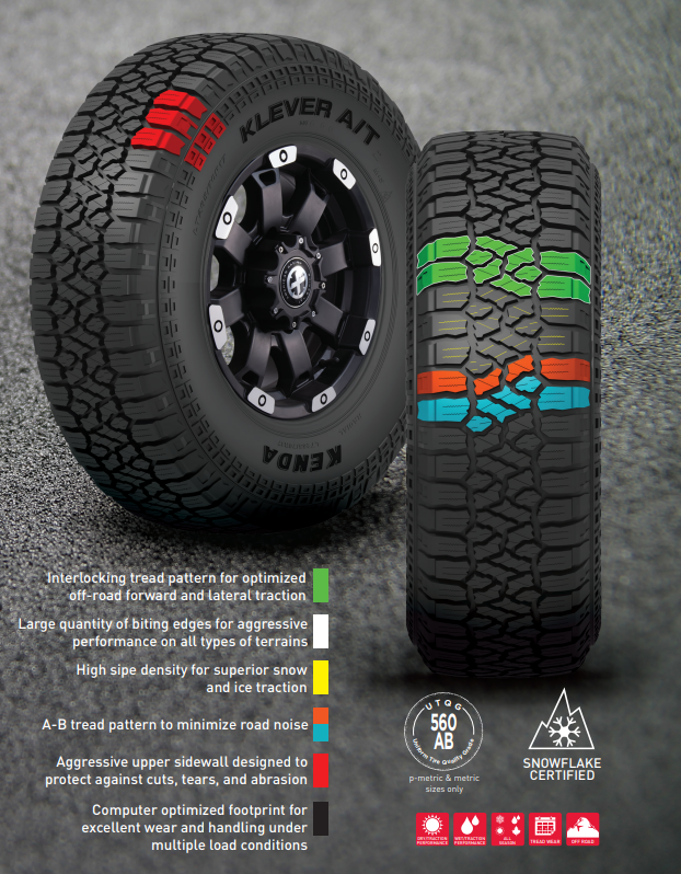 Kenda 628032 Tire||klever At2 Kr628_Lifestyle.Png||87||kda628032||1495740