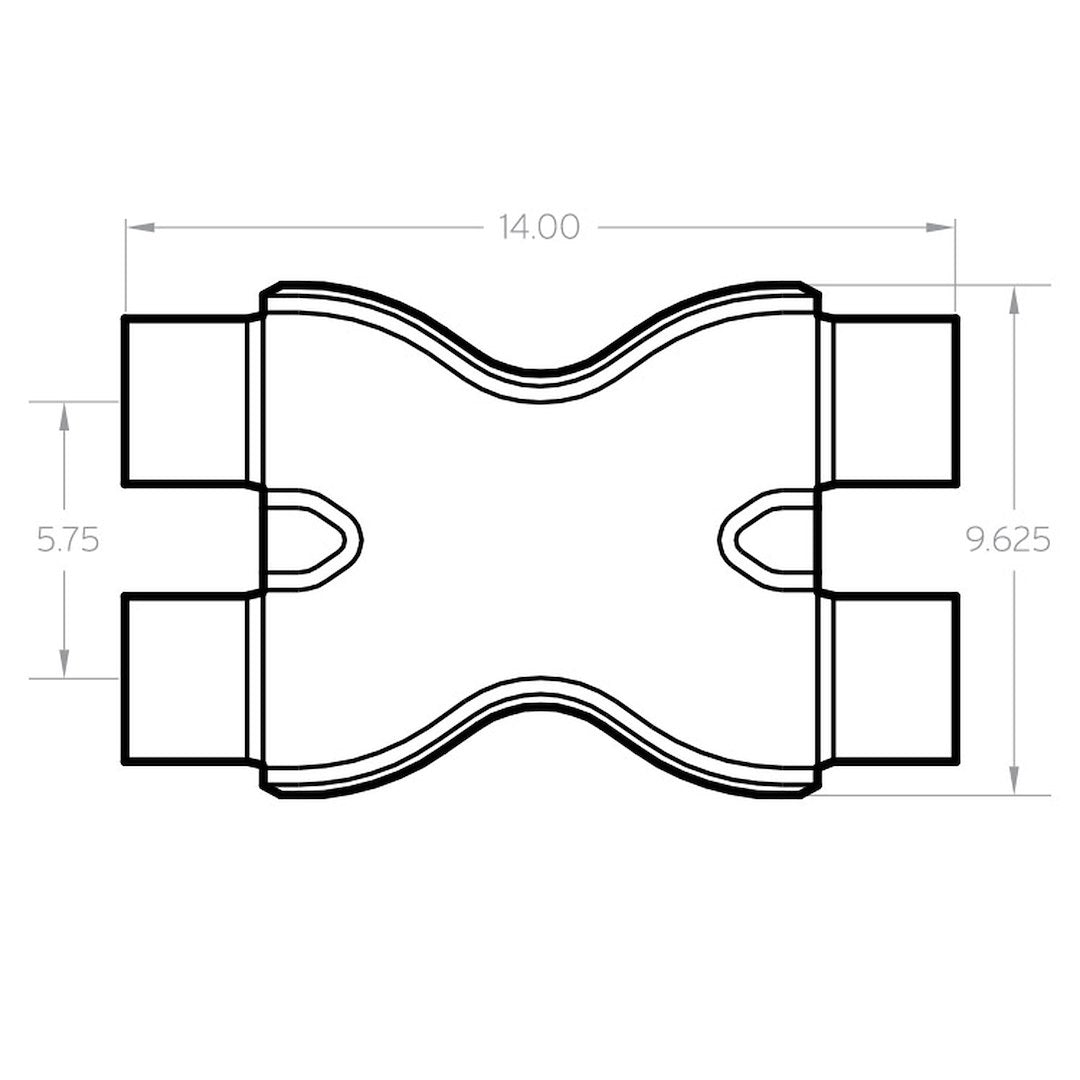 Magnaflow Performance 10792 Exhaust Crossover Pipe||10792_Dim.Jpg||86||m6610792||1347205